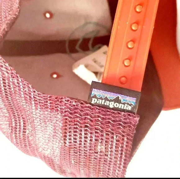 Patagonia Unisex Embroidered Logo Mesh Snap Trucker Hat Baseball Cap Speckled - Picture 5 of 6